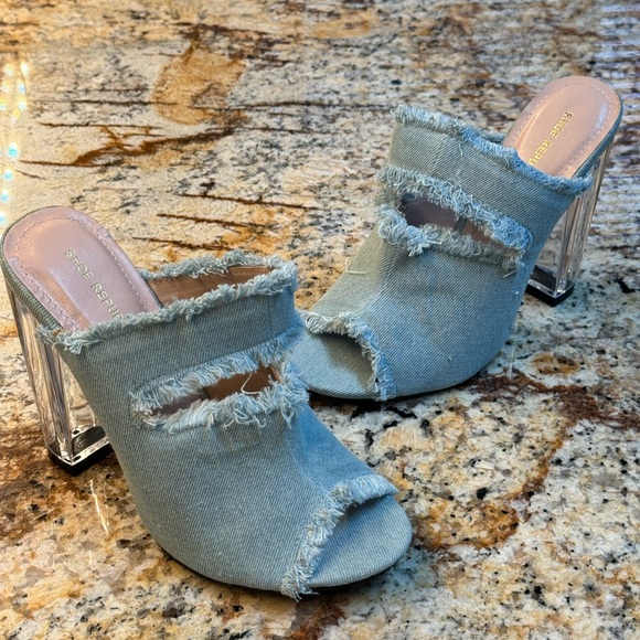 💙DENIM MULES 🖤💗 - Picture 11 of 12